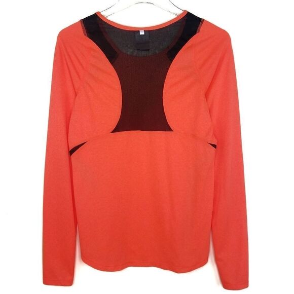 Nike》 Dri-Fit Neon Orange Long Sleeve Tee NWOT - Picture 10 of 11